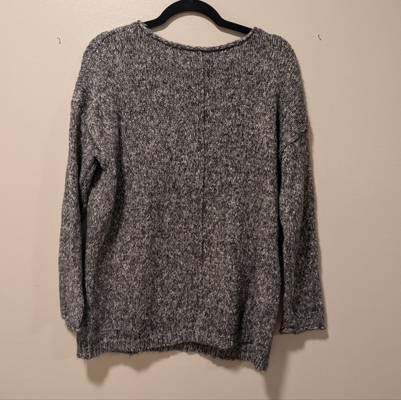 Pure Jill Grey Knit Sweater Size M - Picture 5 of 5